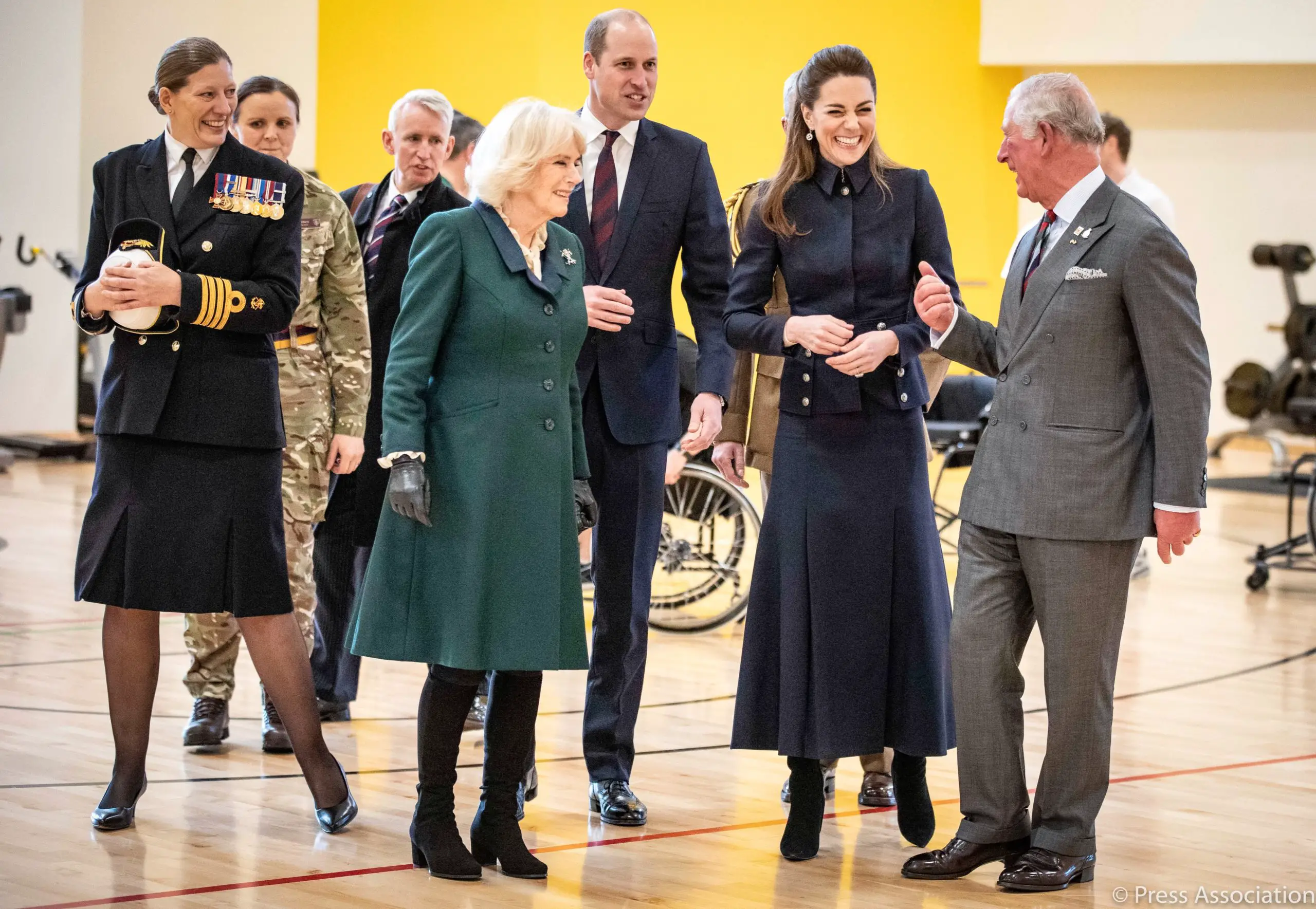 The Duke and duchess of Cambridge joined Prince Charles and Duchess of Cornwall Camilla for a joint engagement leicestershire