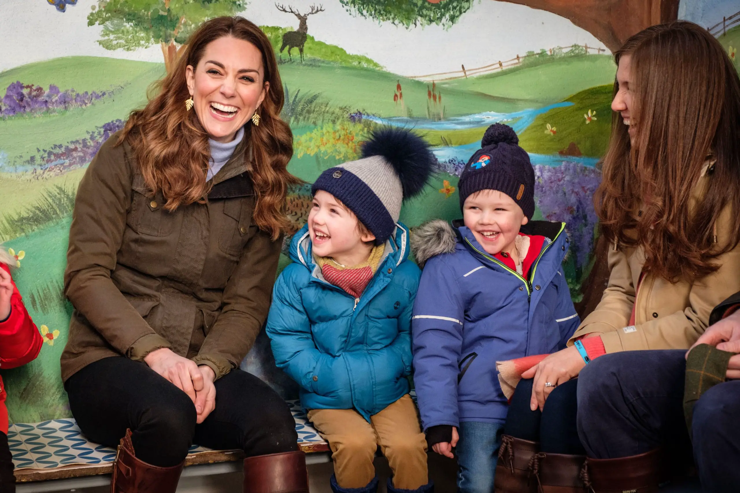 The Duchess of Cambridge heard their thoughts on the most important factors that ensure children become happy adults and the role of parents and society in ensuring children have the best possible start in life.