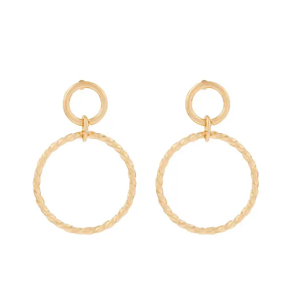 Accessorize Twisted Circle Drop Earrings