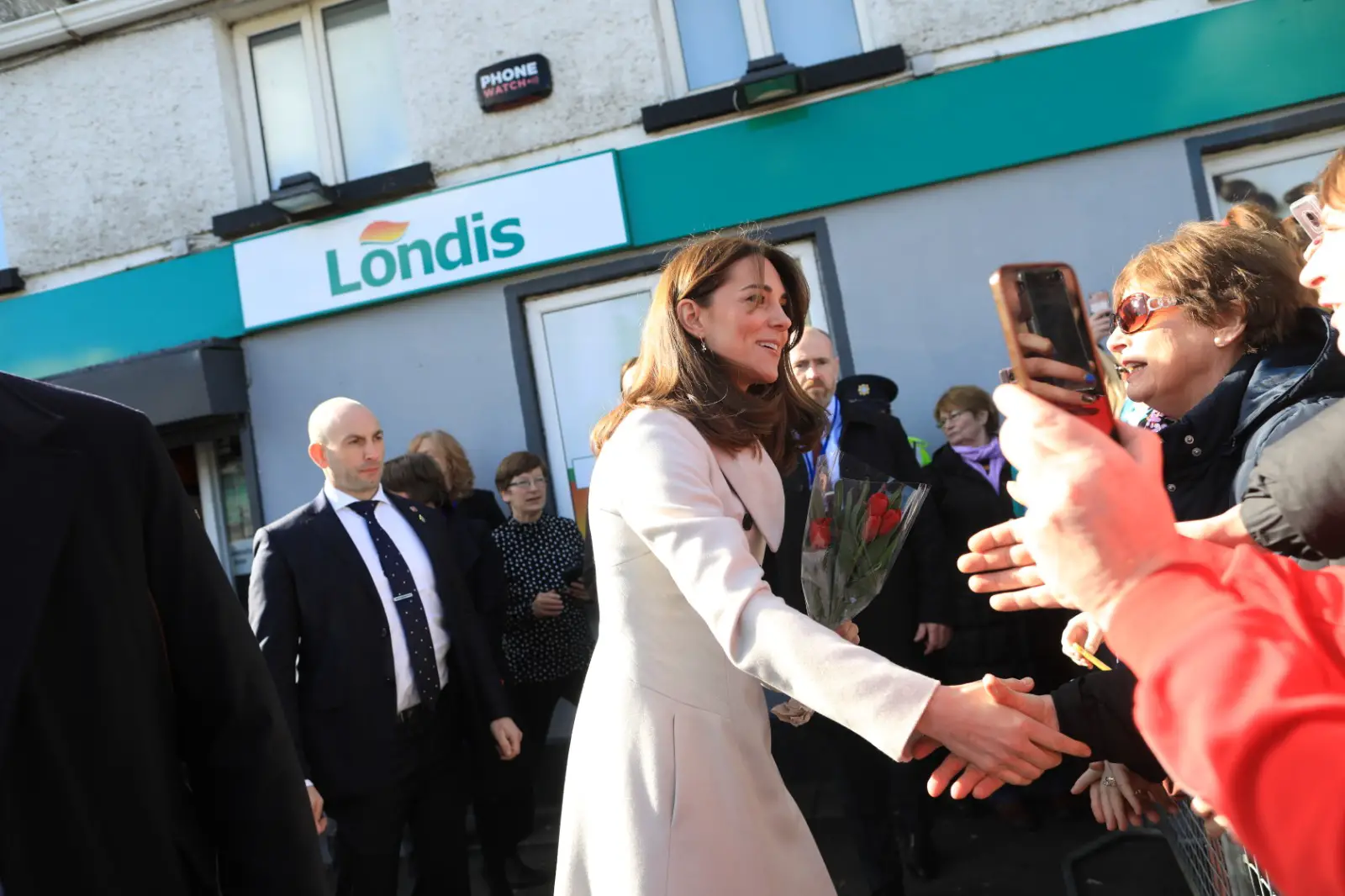 The Duchess of Cambridge during a walkabout in Ireland