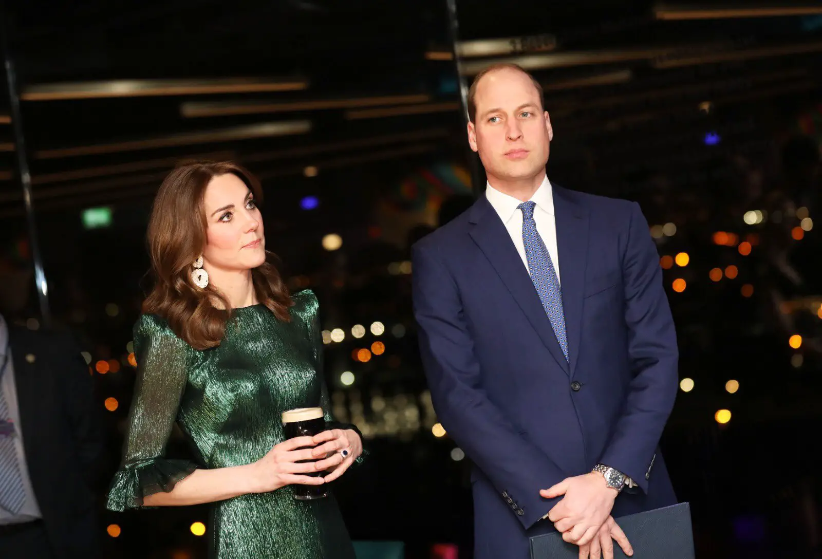 Duke and Duchess of Cambridge attended a reception at Guinness Storehouse’s Gravity Bar during Ireland visit in March 2020