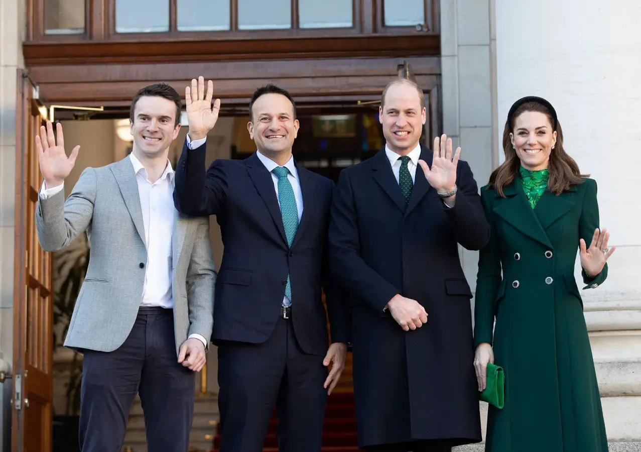 The Duke and Duchess of Cambridge met with Irish Prime Minister and his partner during Royal Visit Ireland