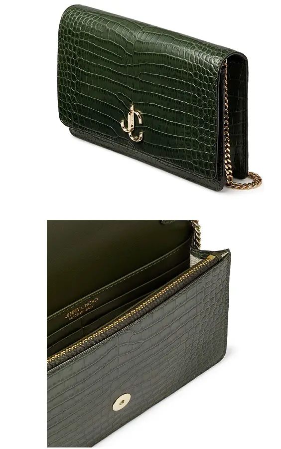 Duchess of Cambridge carried Jimmy Choo Croc-Embossed Leather Palace Bag