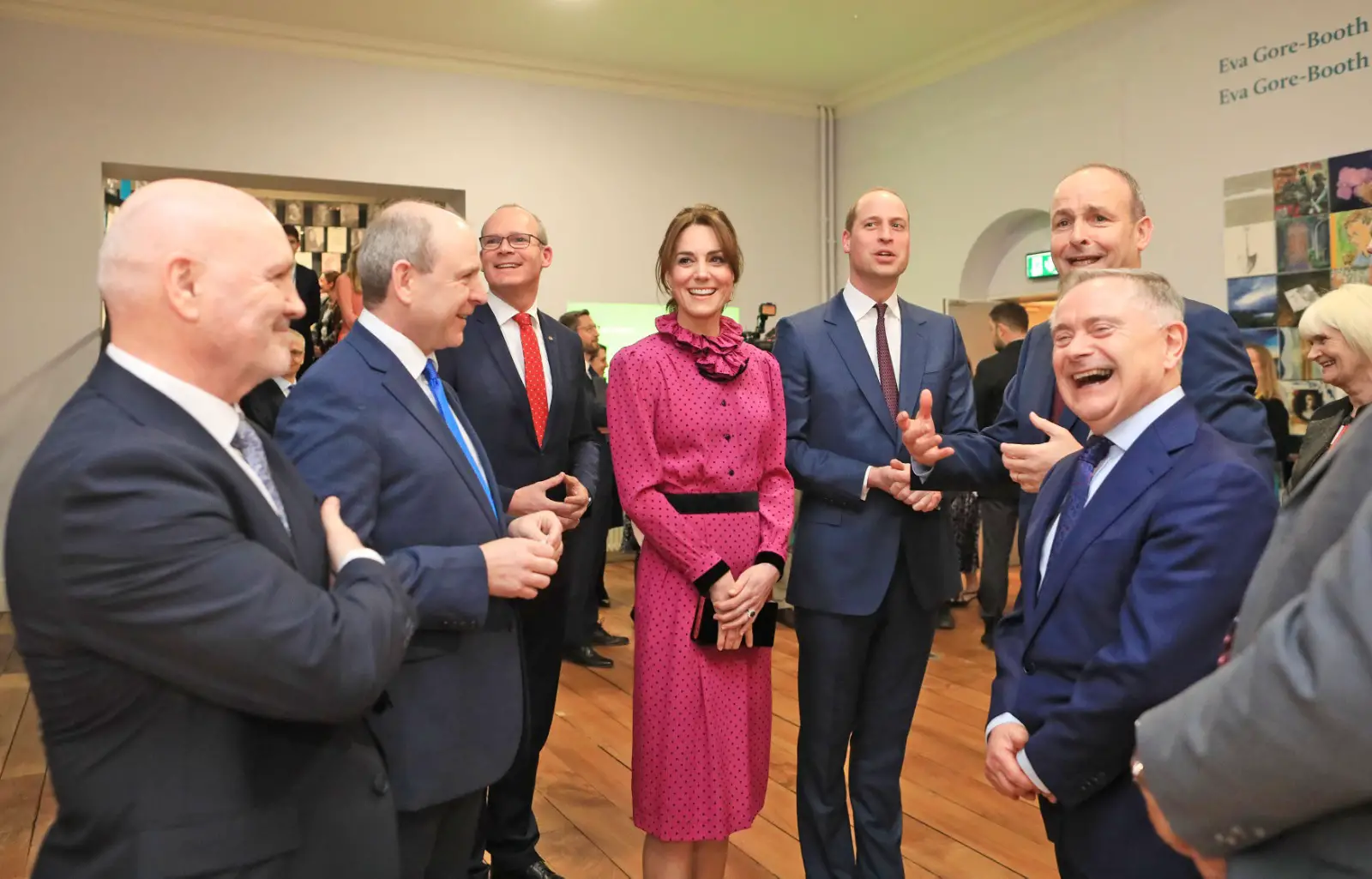 The Duke and Duchess of Cambridge attended the reception hosted at he Museum of Literature Ireland