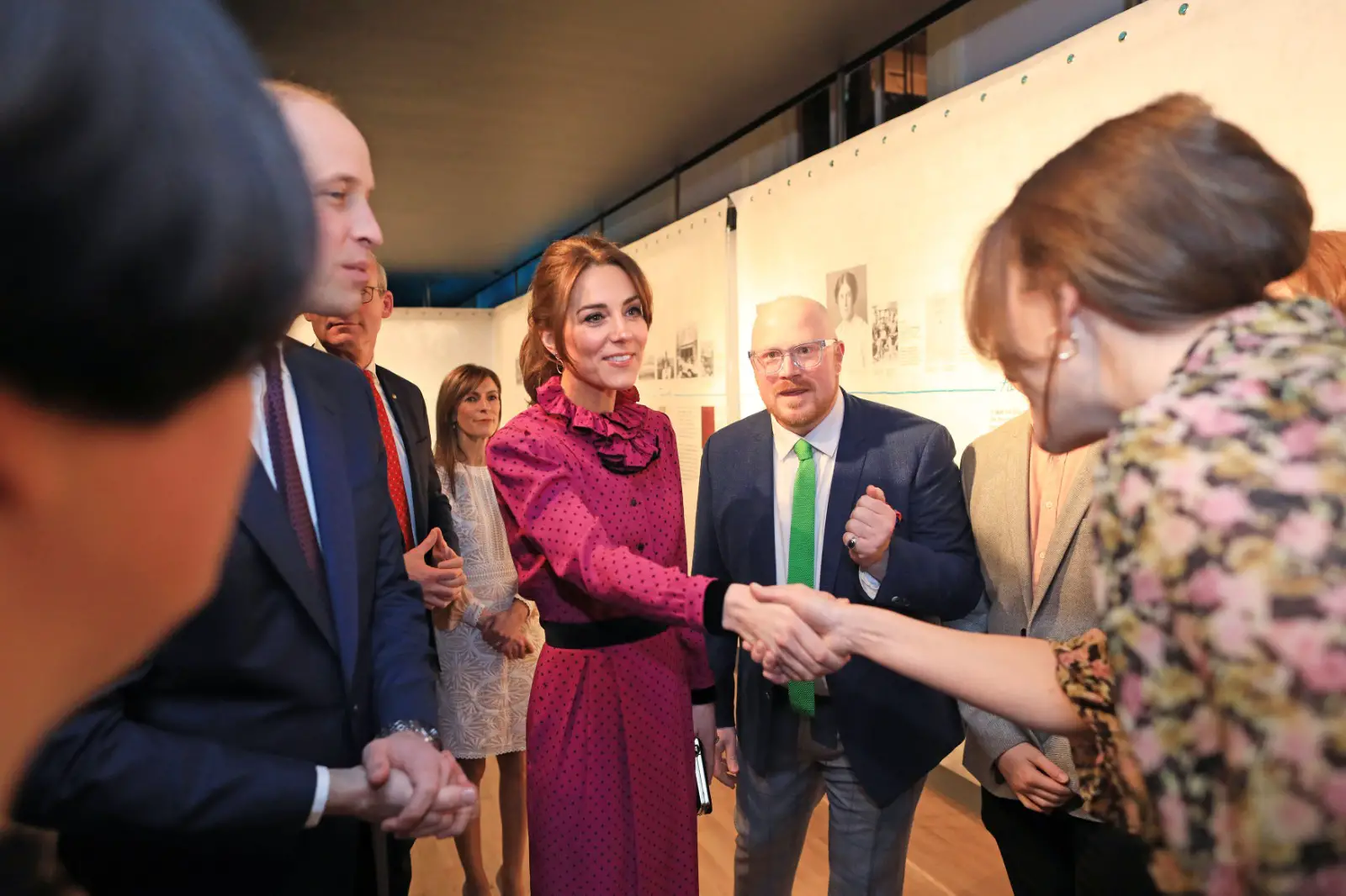 The Duke and Duchess of Cambridge attended the reception hosted at he Museum of Literature Ireland