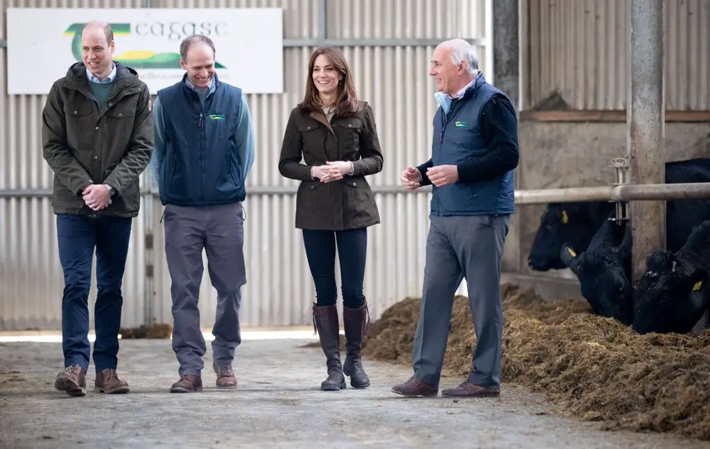 The Duke and Duchess of Cambridge visited Teagasc Animal and Grassland Research Centre at Grange in Ireland