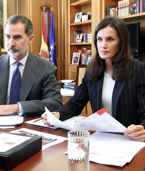 Queen Letizia and King Felipe held conference with Marcedona president