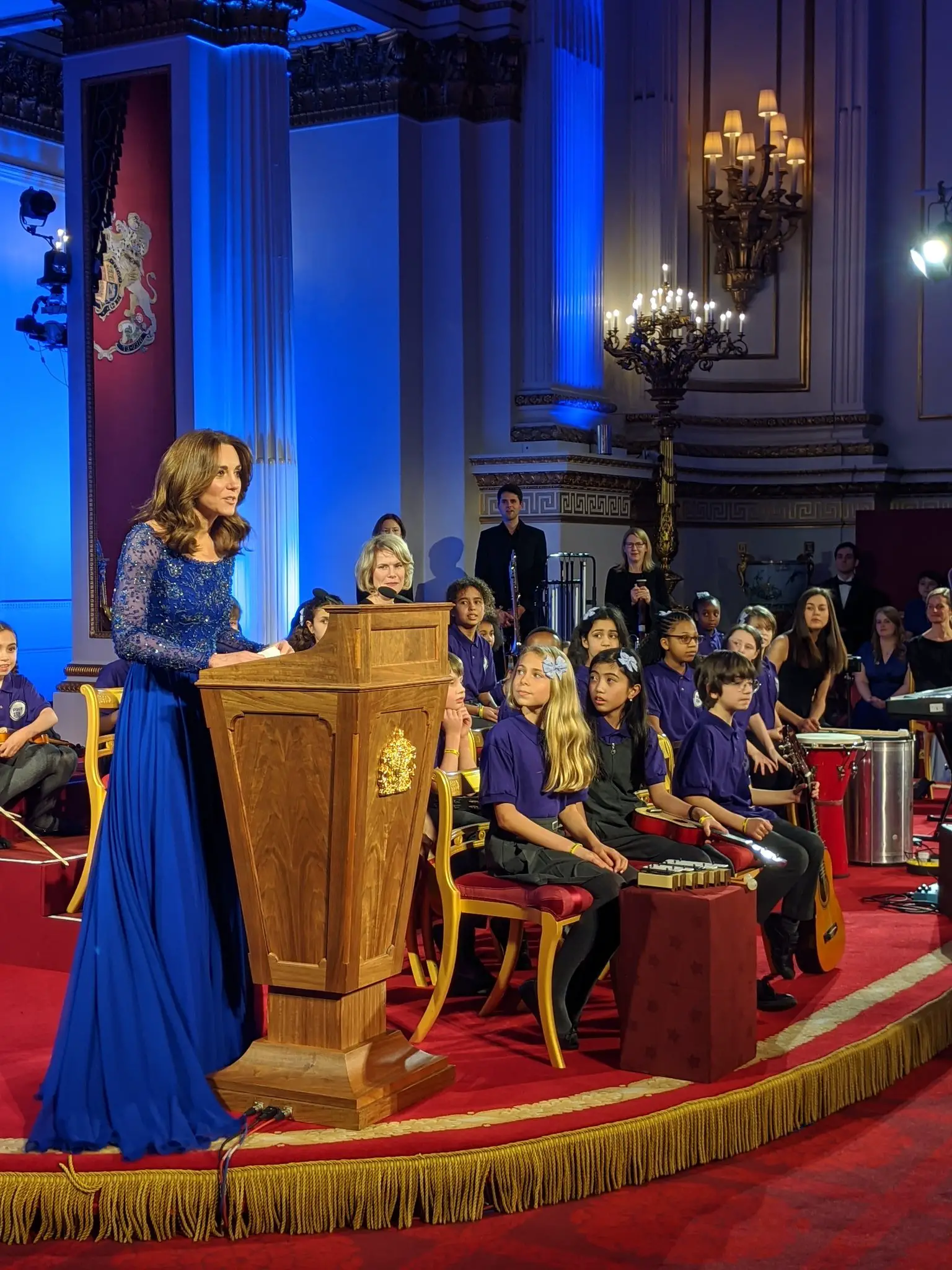 The Duchess of Cambridge gave speech at the Place2Be gala at the Buckingham Palace