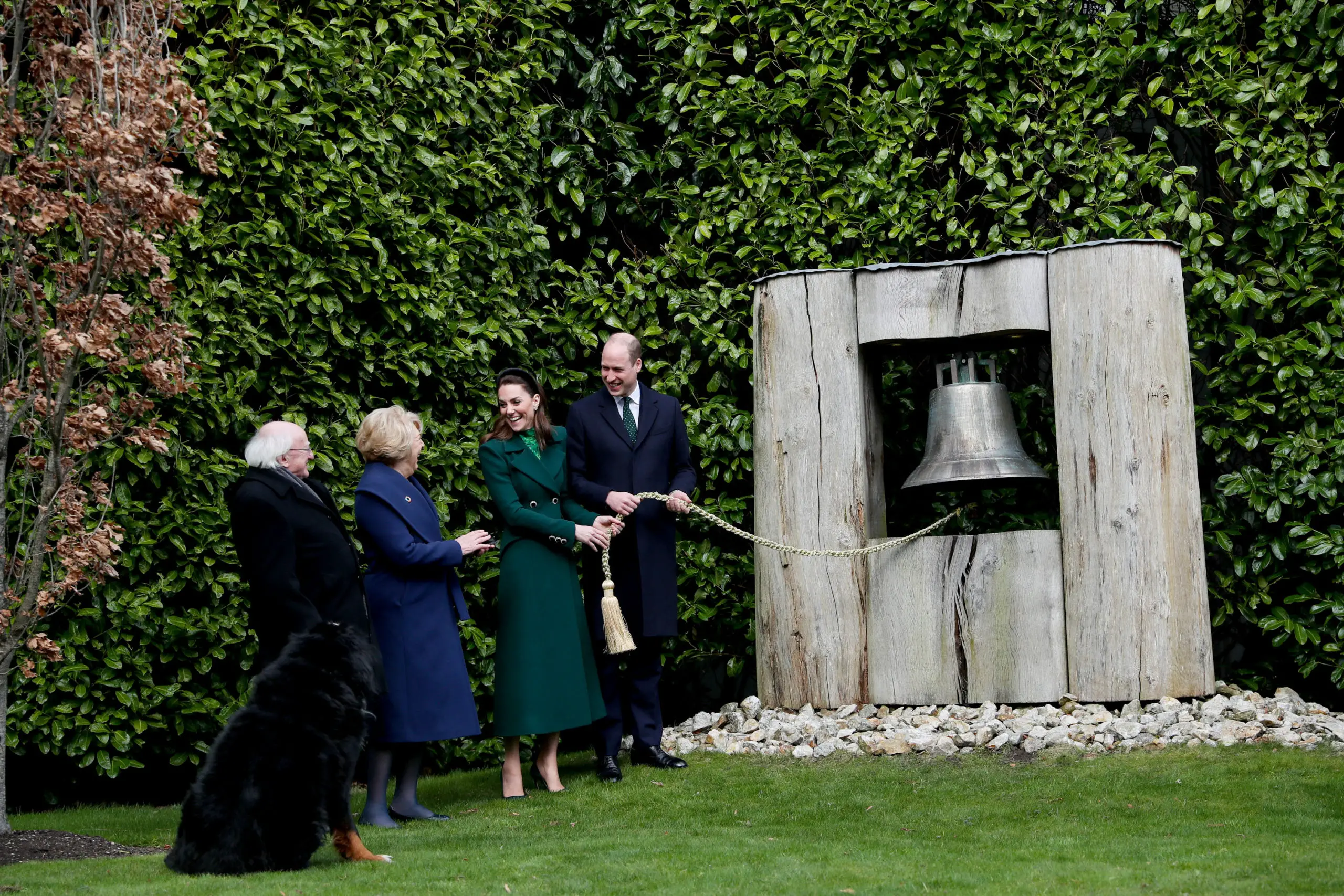 The Duke and Duchess of Cambridge rang the Peace Bell in Ireland