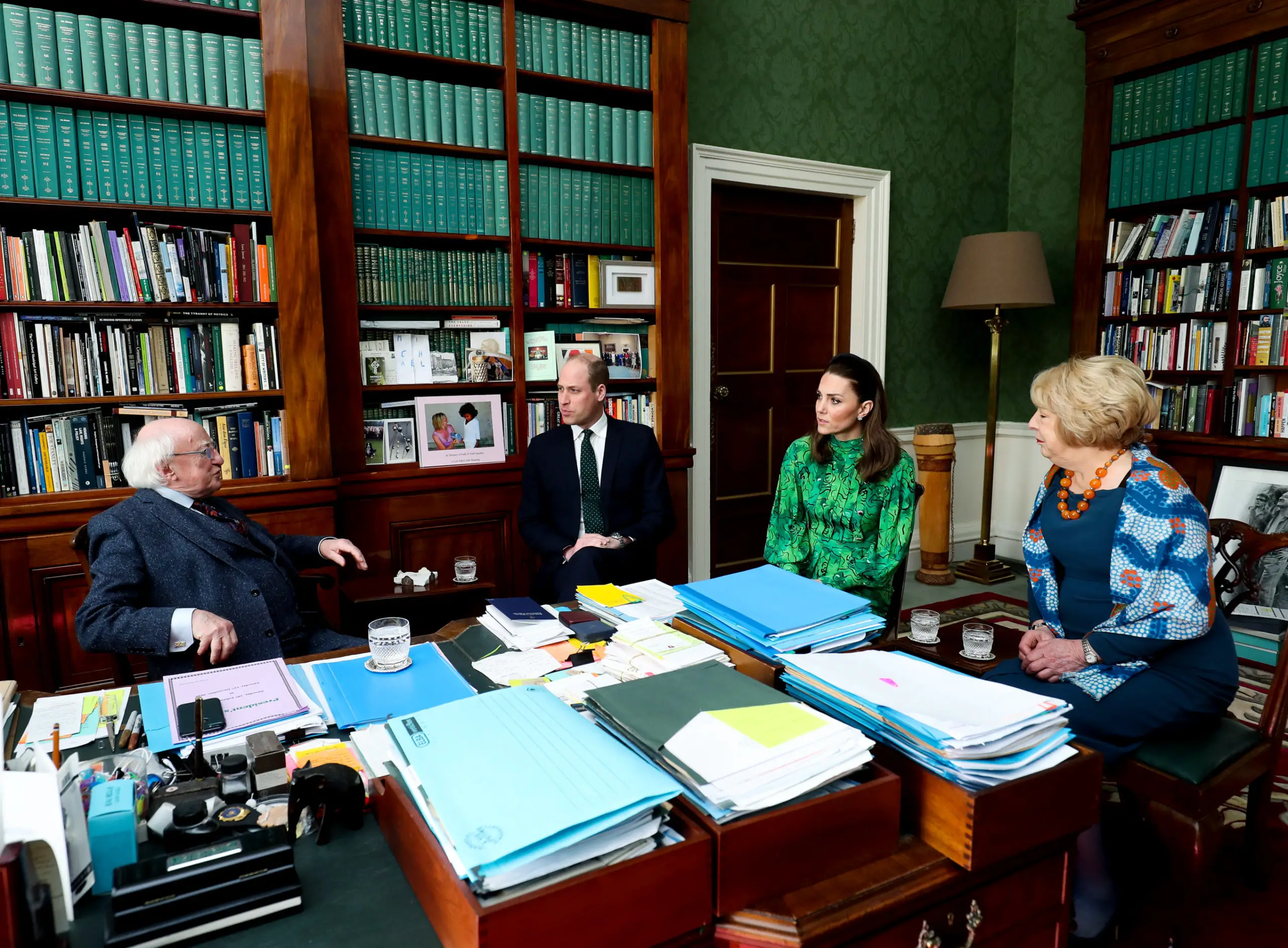Welcoming the Duke and Duchess of Cambridge, the Irish President Office issued a statement