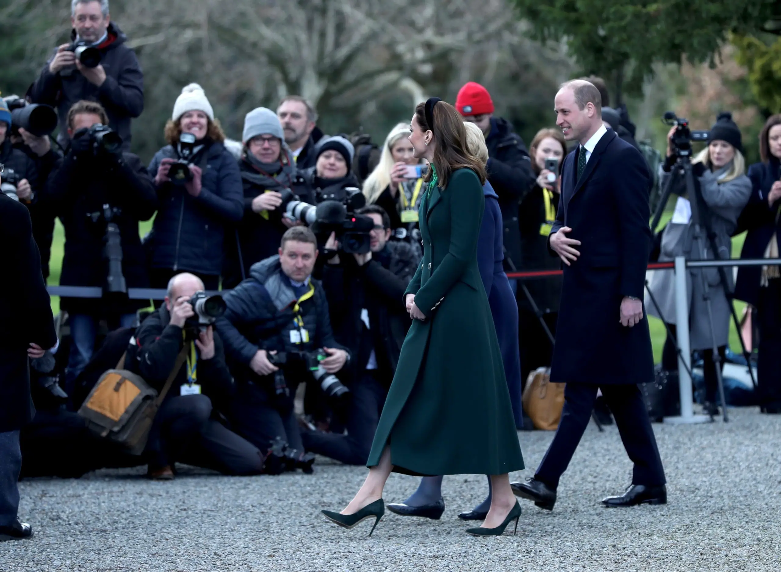The Duke and Duchess of Cambridge enjoyed a walk around the President House in Ireland
