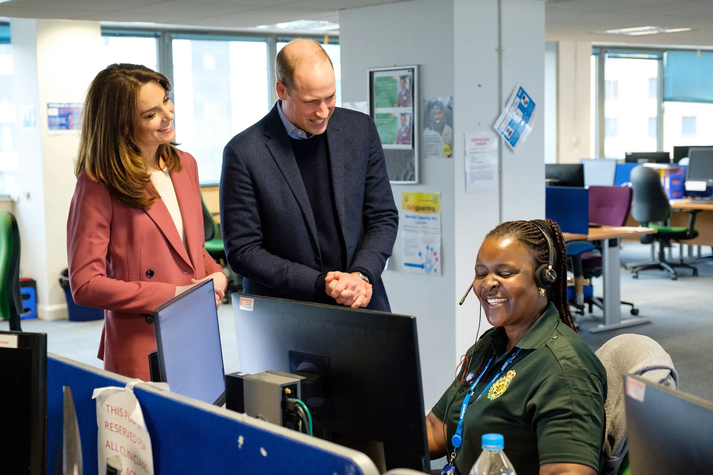 Duke and Duchess of Cambridge visited London Abulance Service