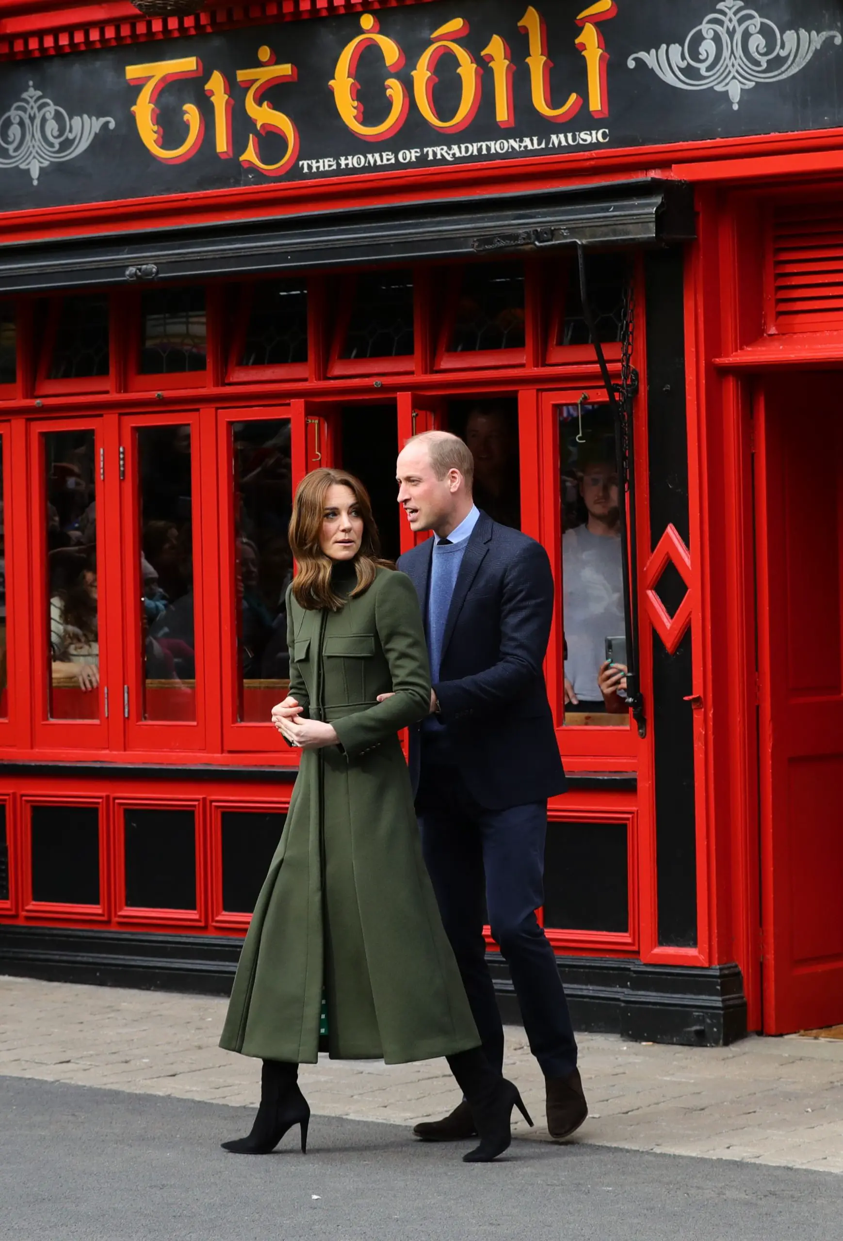 The Duchess of Cambridge in green for the last day of Ireland Tour