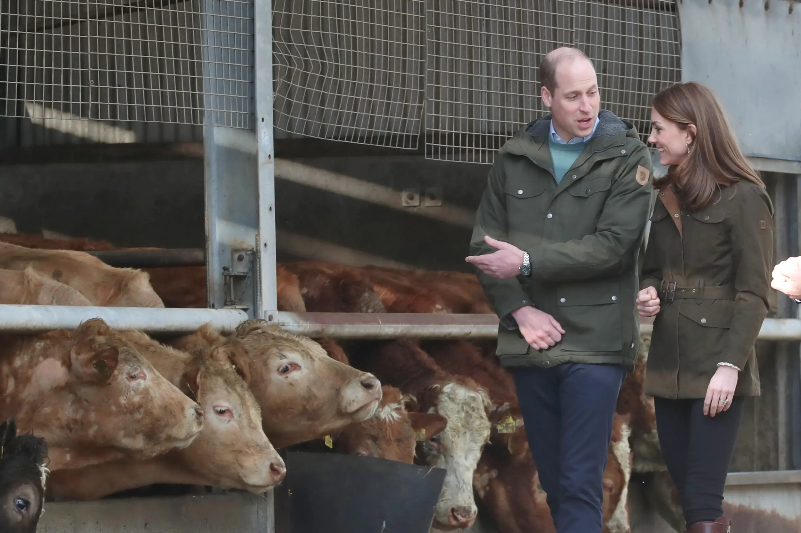 The Duke and Duchess of Cambridge during a visit to the Teagasc Animal & Grassland Research Centre at Grange, in County Meath, as part of their three day visit to the Republic of Ireland.