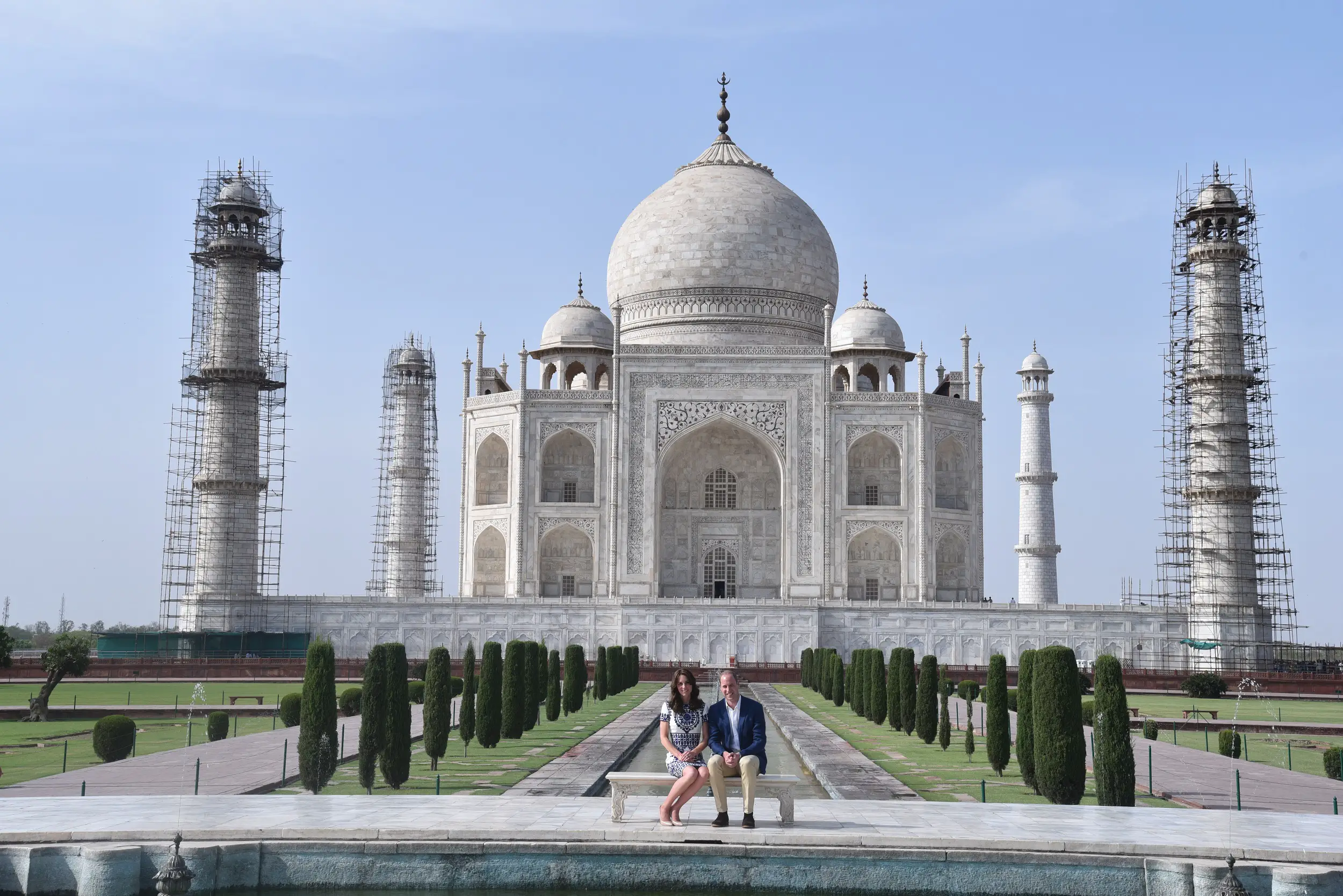 Duke and Duchess of Cambridge visited The Taj Mahal during the India tour