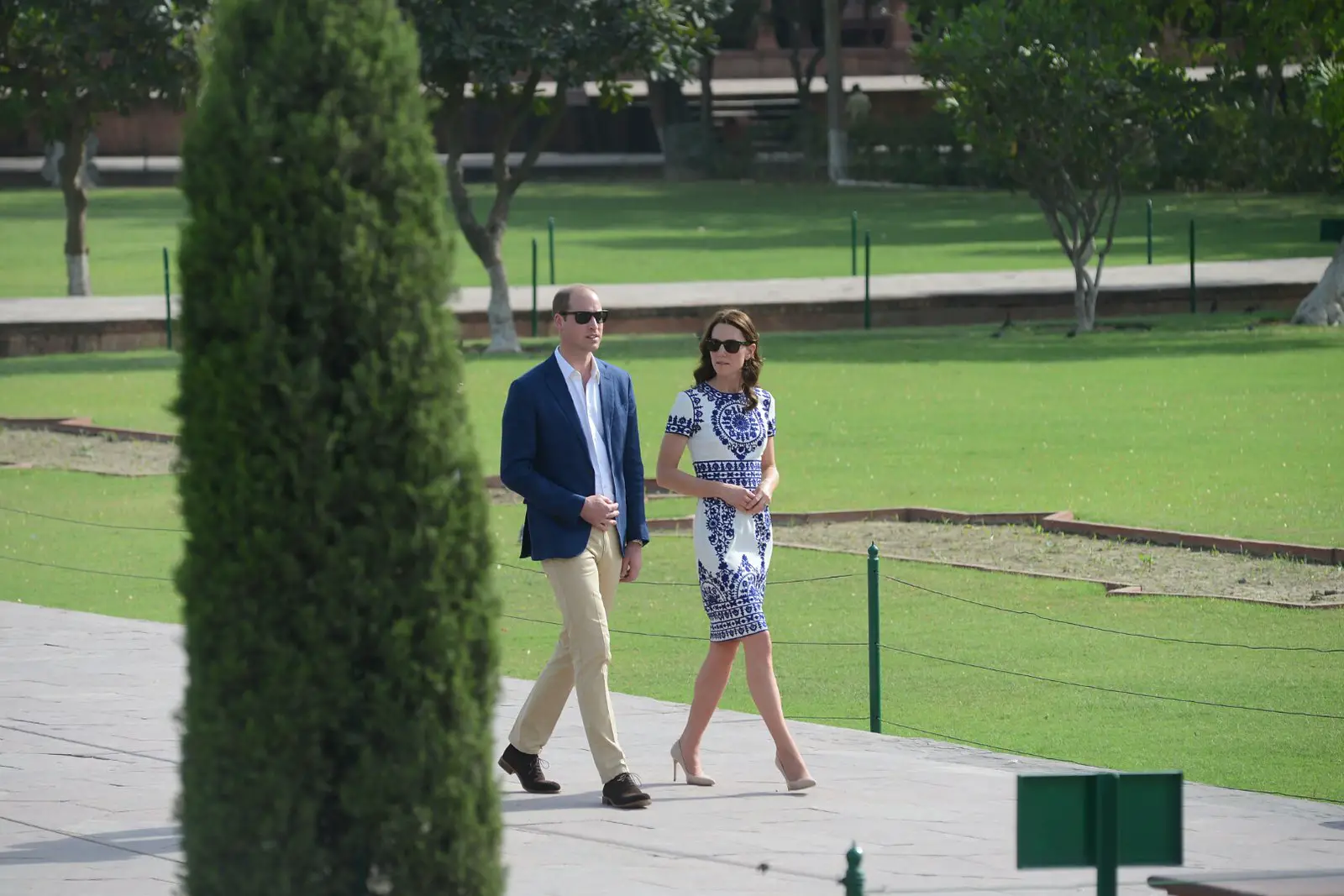 The Duke and Duchess of  Cambridge at the Taj Mahal