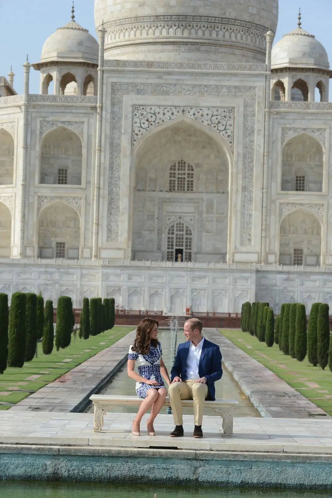 Duke and Duchess of Cambridge visited The Taj Mahal during the Indiia tour