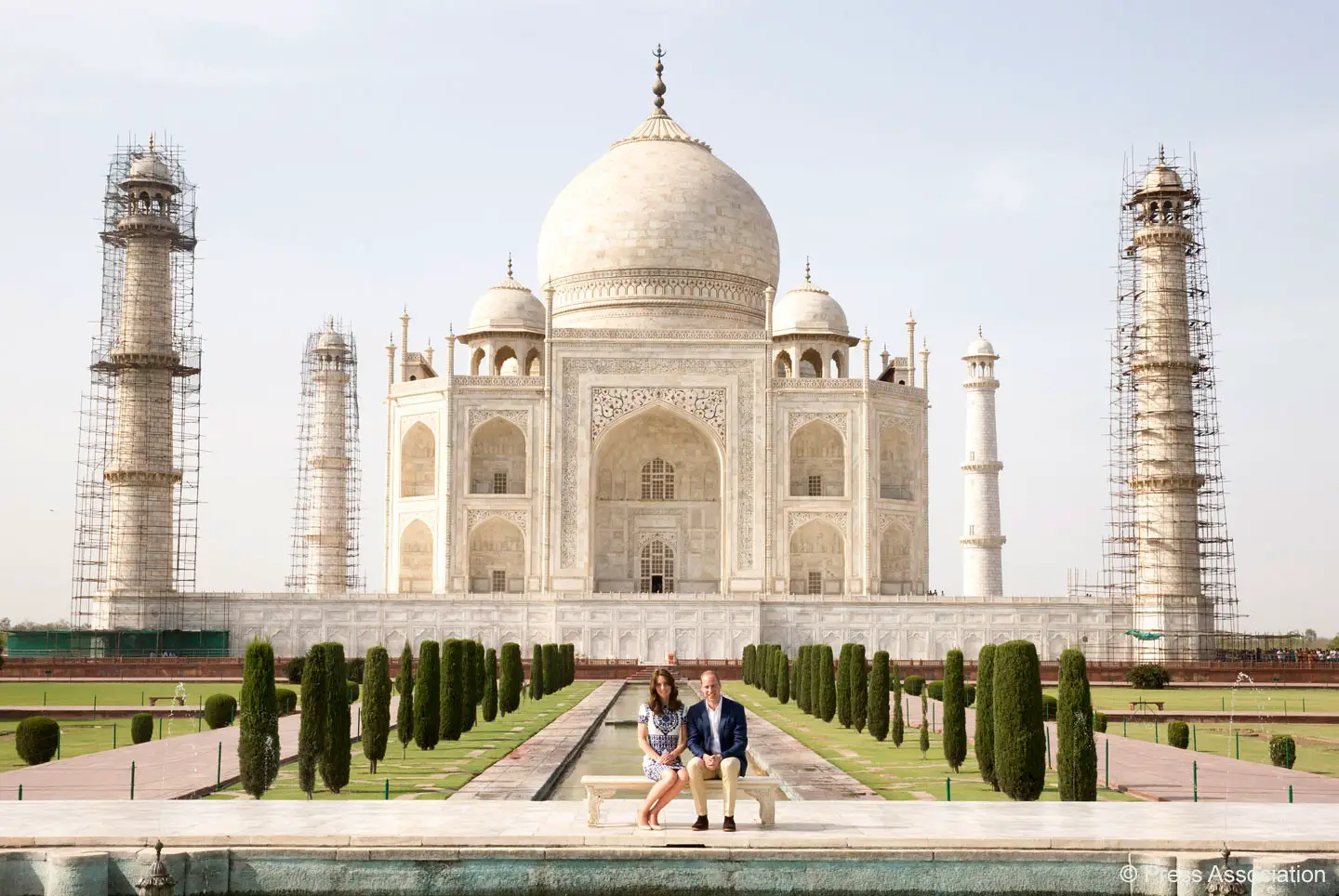 The Duke and Duchess of Cambridge ended the successful India and Bhutan tour with a visit to India's most iconic landmark - The Taj Mahal