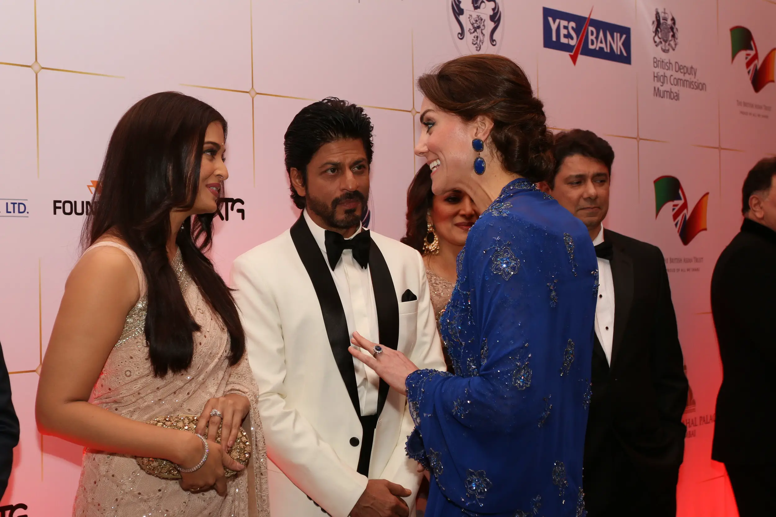 The Duchess of Cambridge met with famous Bollywood Celebrities at Gala in India
