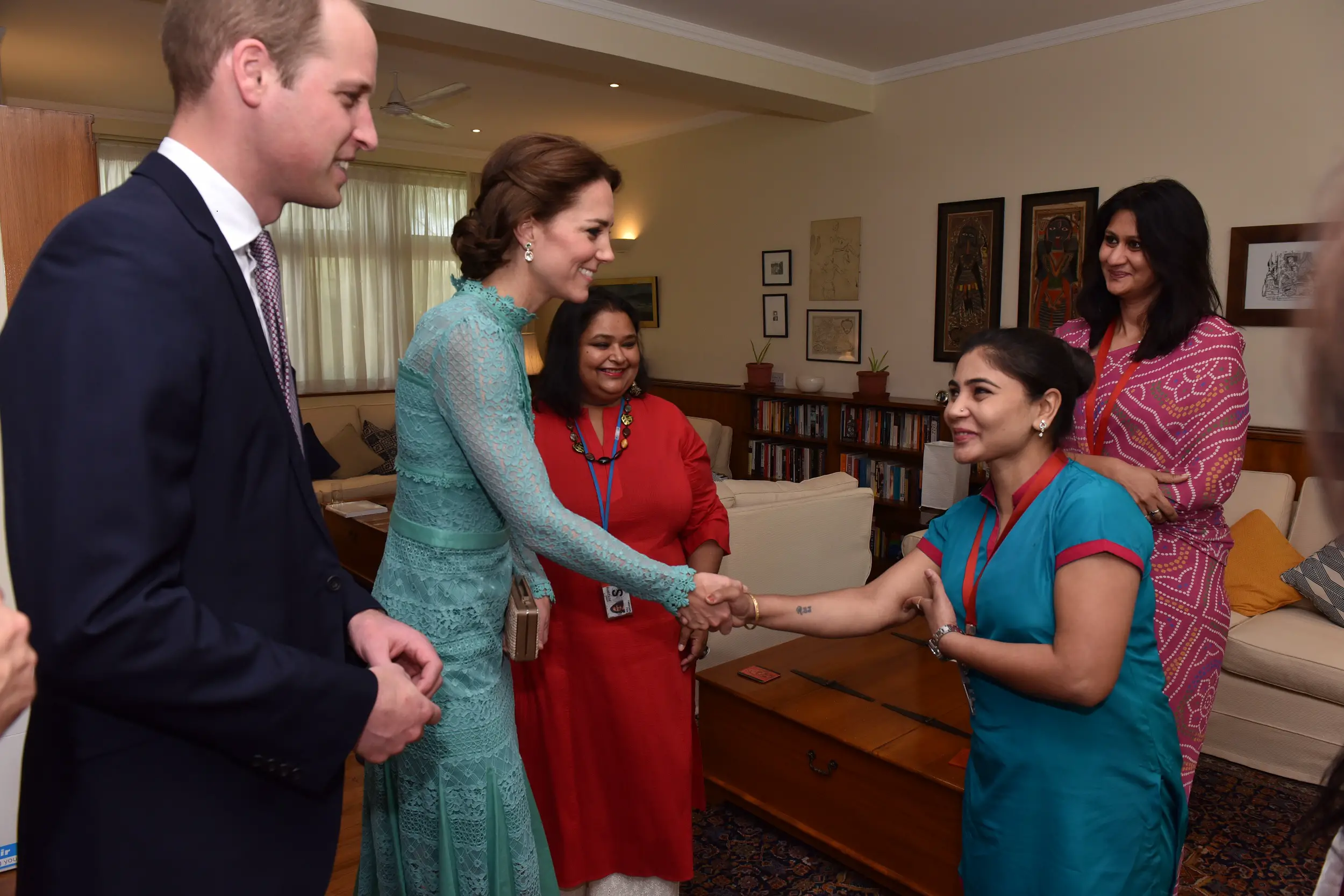 The Duke and Duchess heard about a range of support and initiatives provided for women and girls through organisations such as Save the Children as well as Indian Government supported programmes
