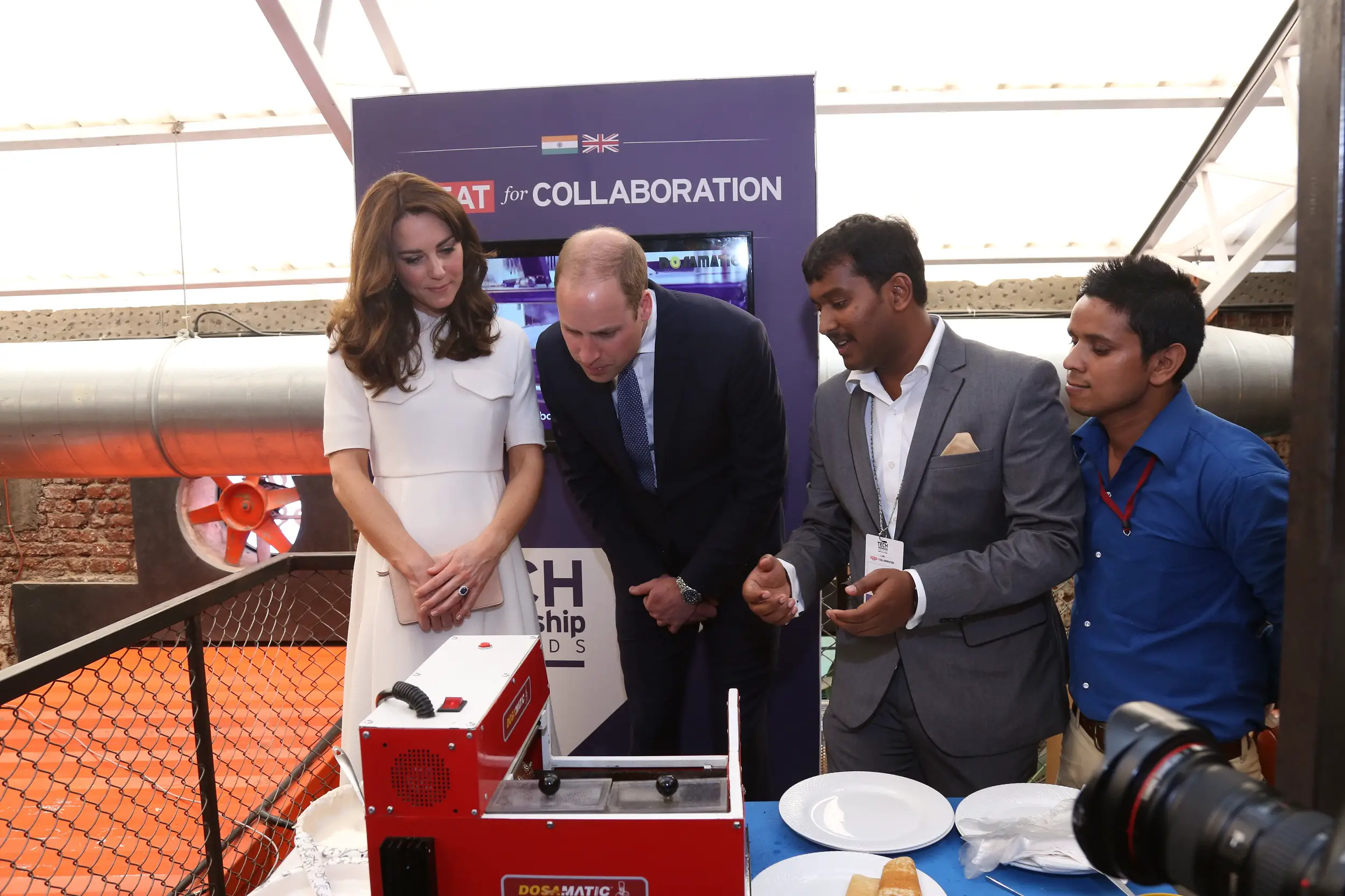 The Duke and Duchess of Cambridge met with the young businessmen on the day 2 of India visit