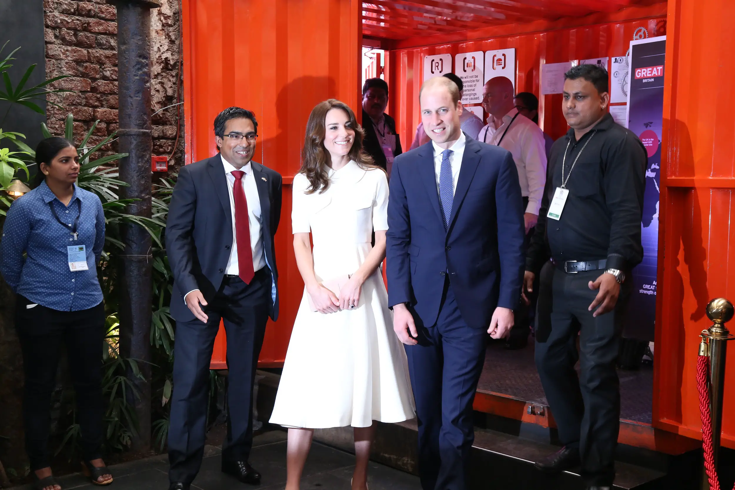 The Duke and Duchess of Cambridge met with the young businessmen on the day 2 of India visit