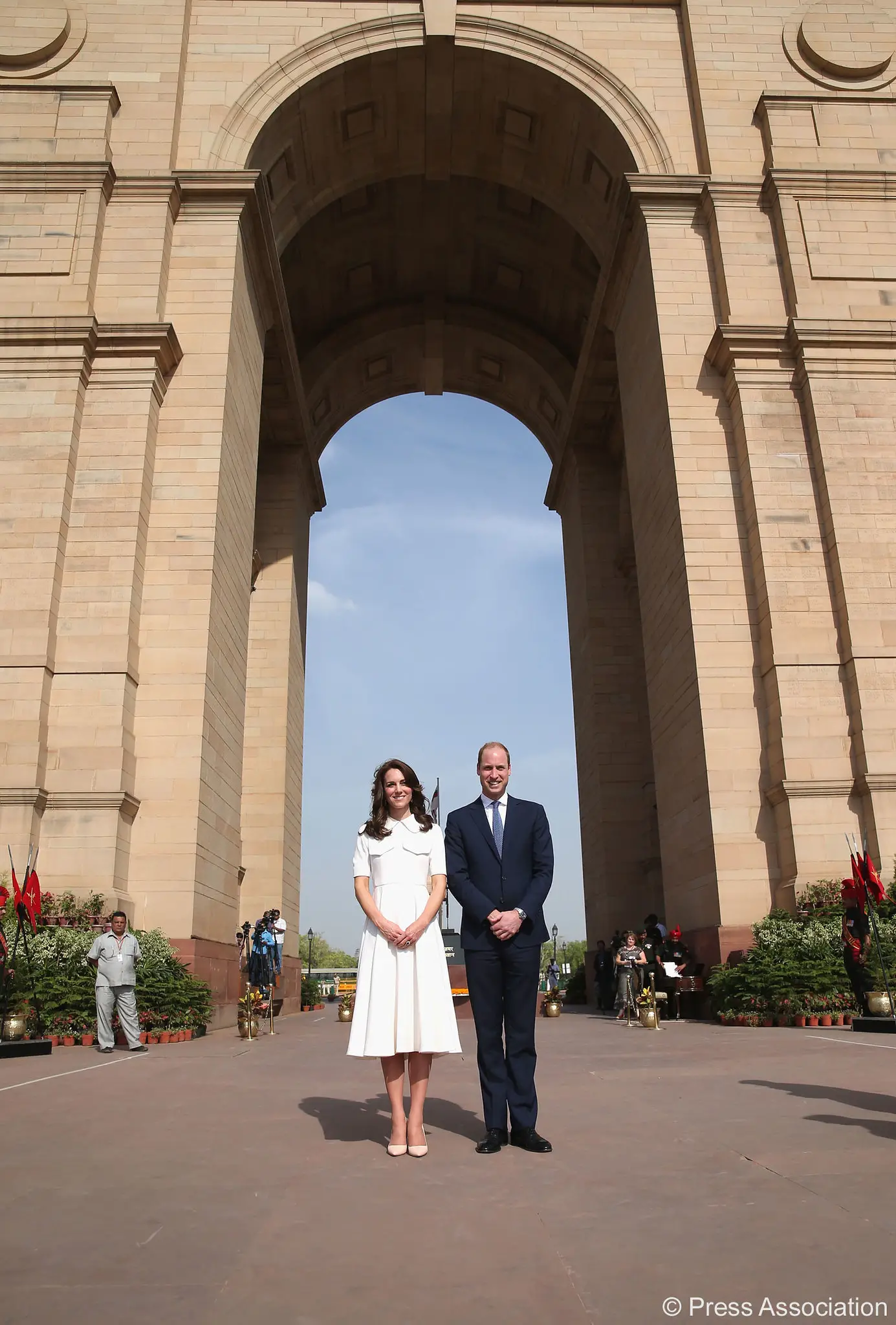 The Duke and Duchess of Cambridge visited India Gate during India vist