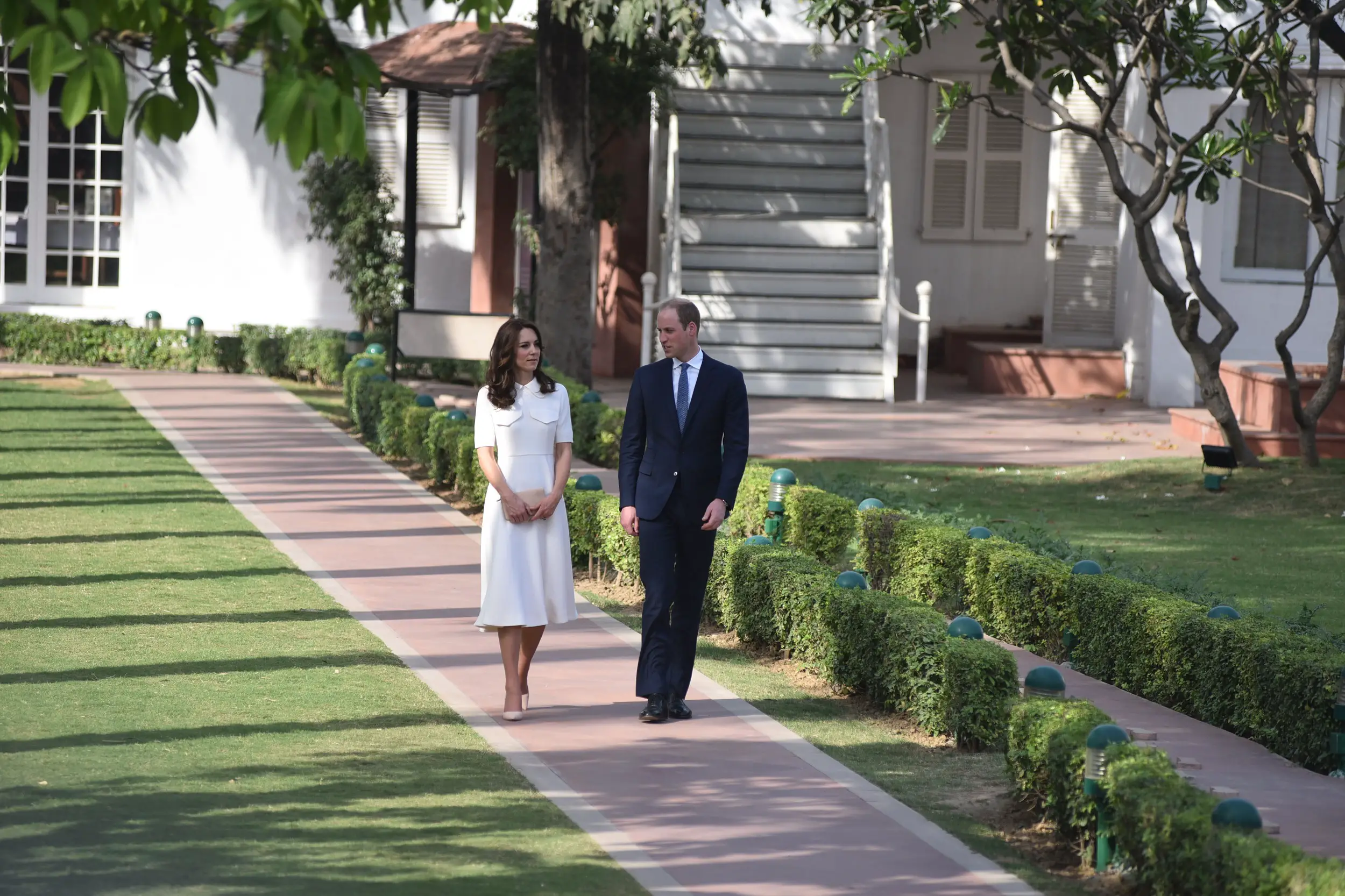 The Duke and Duchess of Cambridge visited Gandhi Smriti