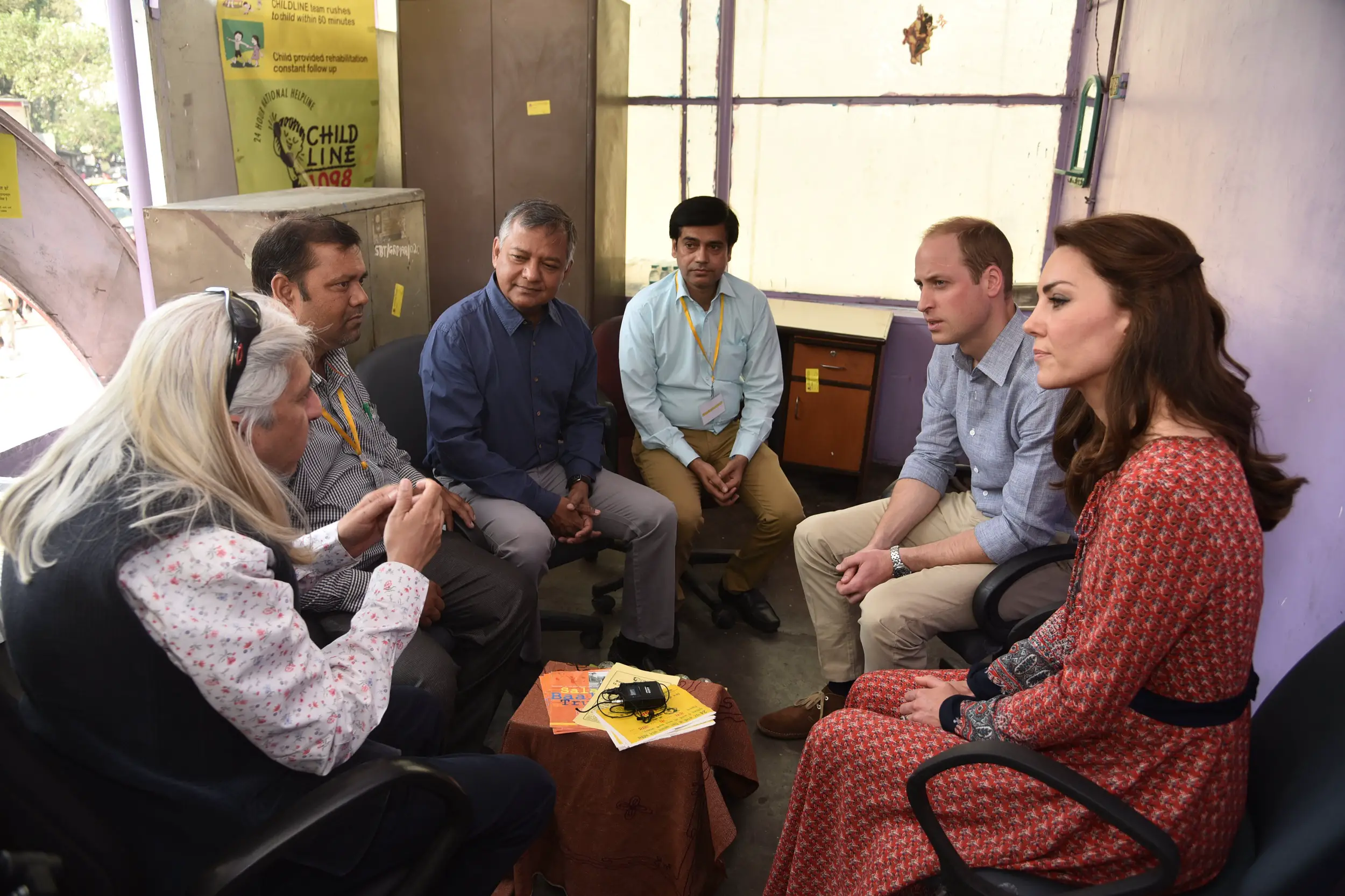 The Duke and Duchess of Cambridge talked to Mental health charities in India