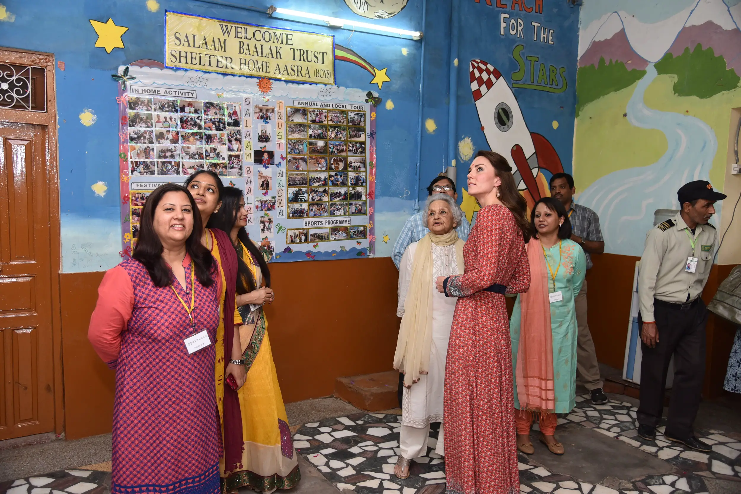 The Duke and Duchess of Cambridge visited Salaam Baalak Trust during India Tour in April 2016