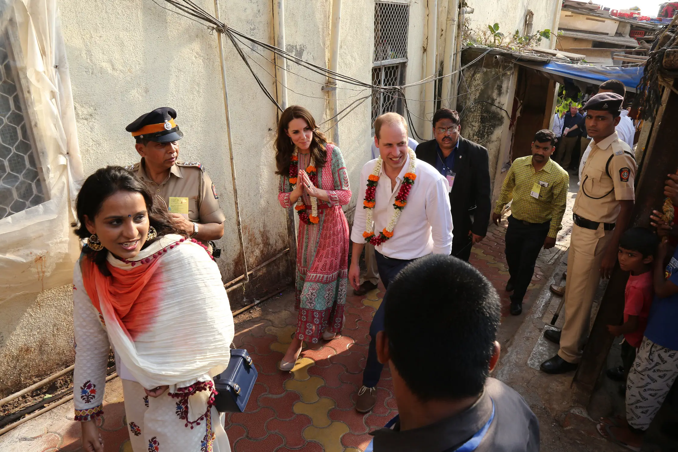 The Duke and Duchess of Cambridge visited the slums in India