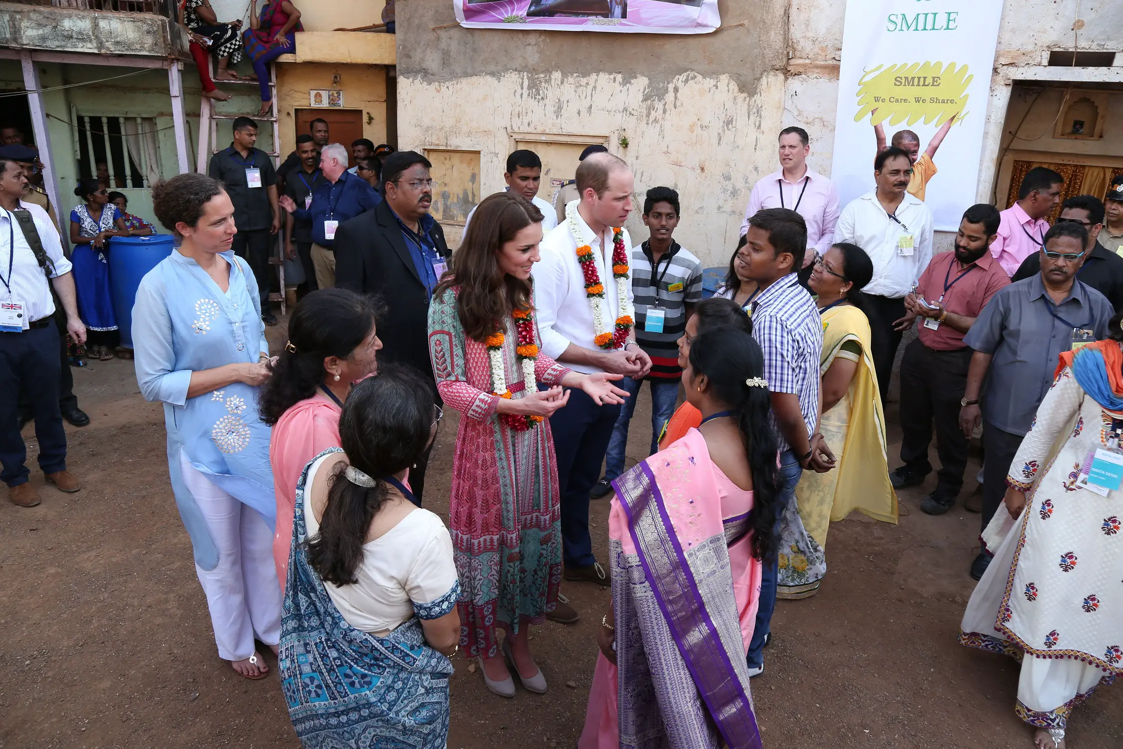 The Duke and Duchess visited the slums in Mumbai