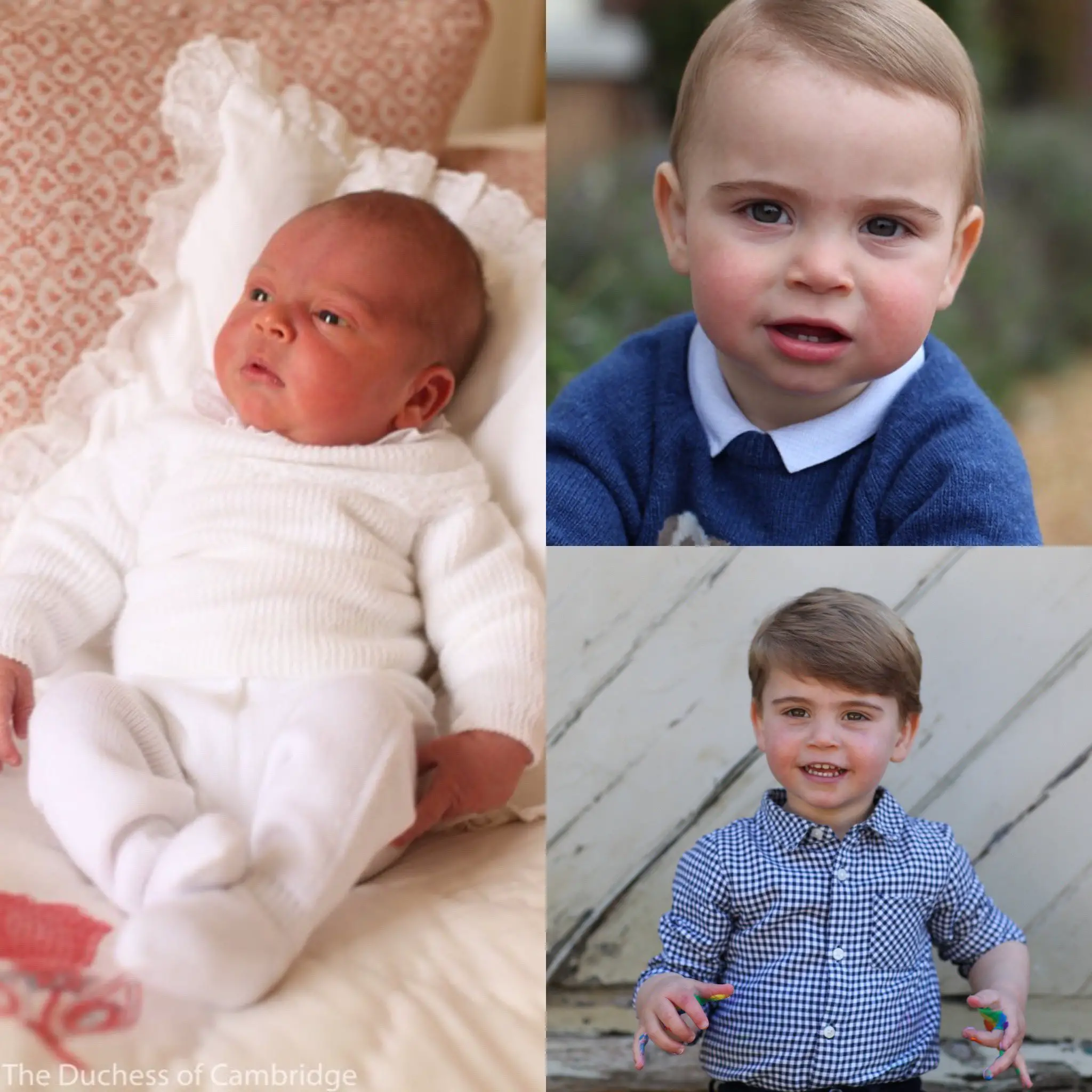 All the birthday Portraits of Prince Louis of Cambridge taken by the Duchess of Cambridge