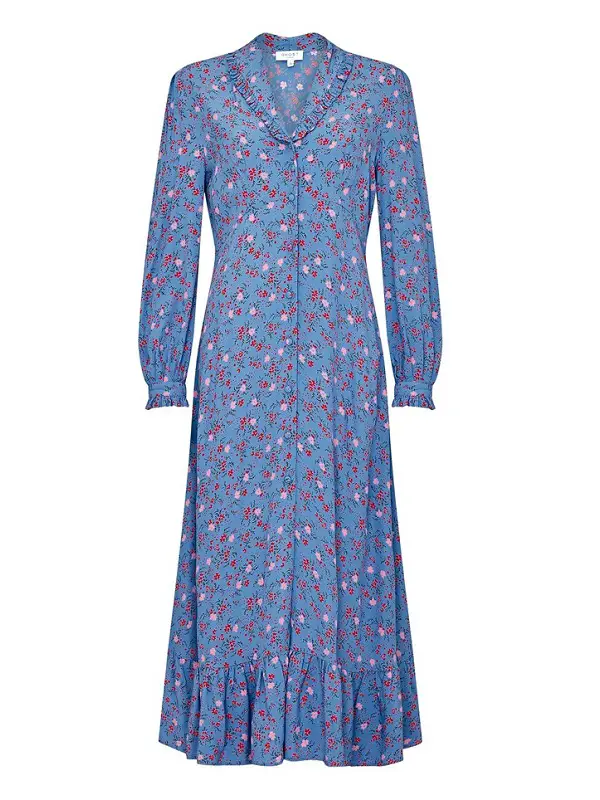 duchess of Cambridge wore Ghost UK Anouk Dress in the Clap for Carers video