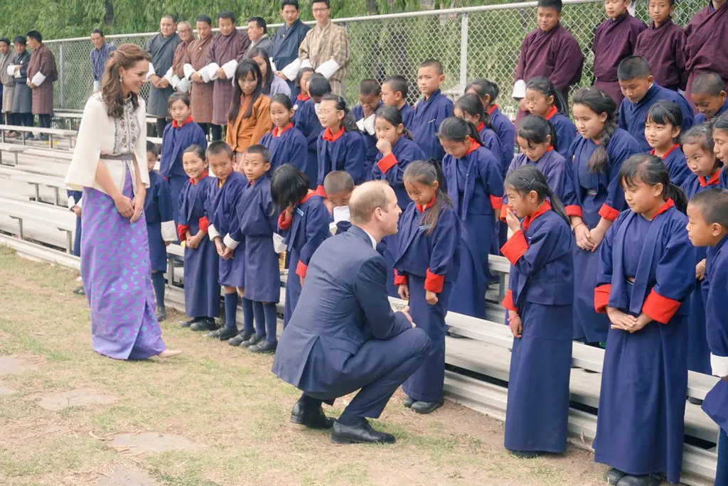 The Duke and Duchess also meet young people from local schools and NGOs who were playing other traditional games.