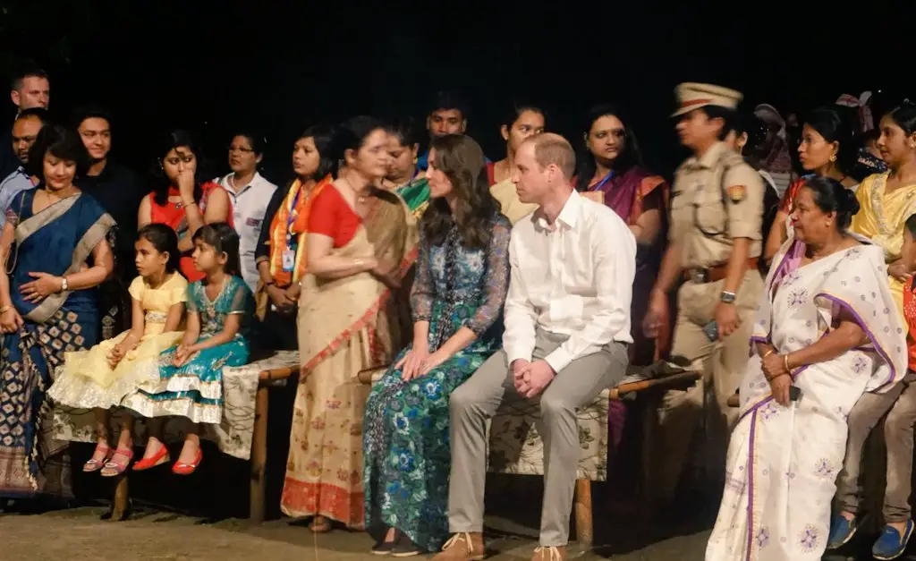 The Duke and Duchess of Cambridge enjoyed an evening in Kaziranga Park Assam