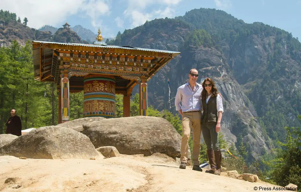The Duke and Duchess of Cambridge hiked to Paro Taktsang, the Tiger’s Nest monastery in Bhutan