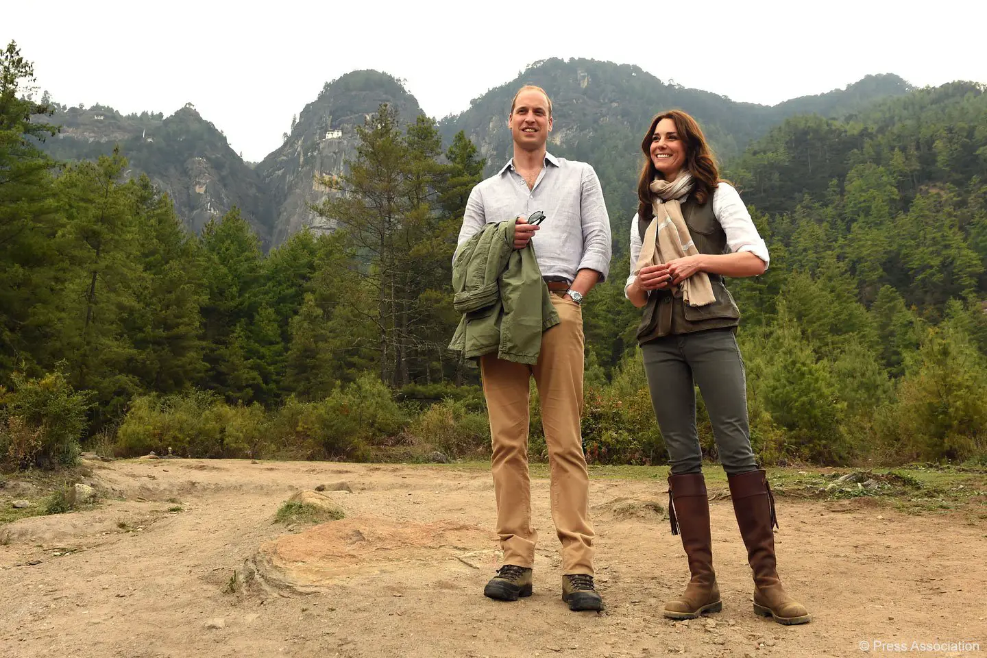 The Duke and Duchess of Cambridge hiked to Paro Taktsang, the Tiger’s Nest monastery during Bhutan visit