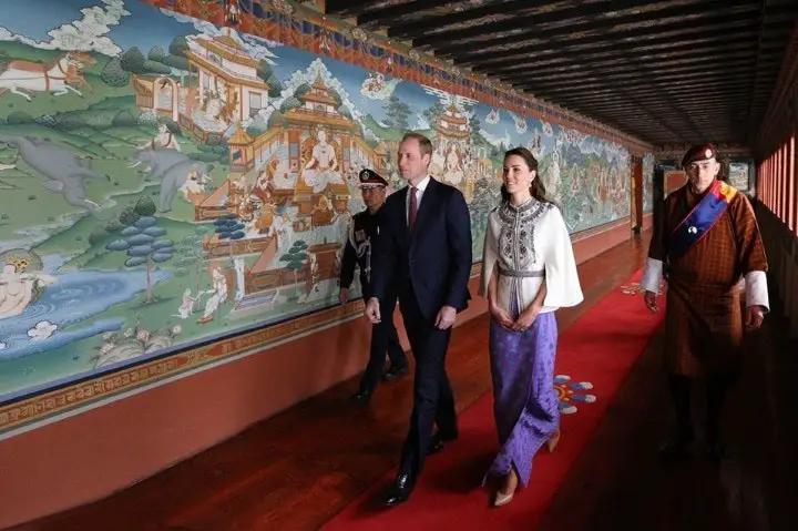 The Duke and Duchess of Cambridge met with the Bhutanese King and Queen during Bhutan visit in April 2016