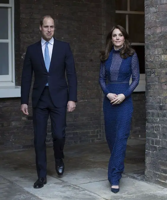 The Duke and Duchess of Cambridge at the pre-tour reception at Kensington Palace