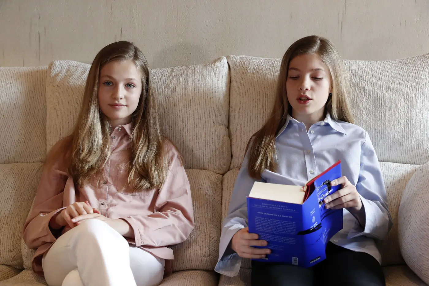 Princess Leonor and Infanta Sofia participated in the Book Reading