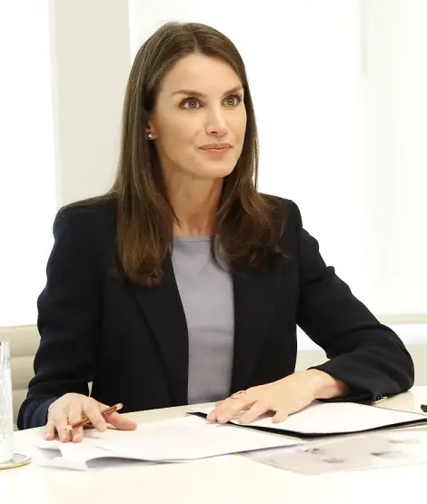 Queen Letizia attended a video conference with the president of Full Inclusion Spain2