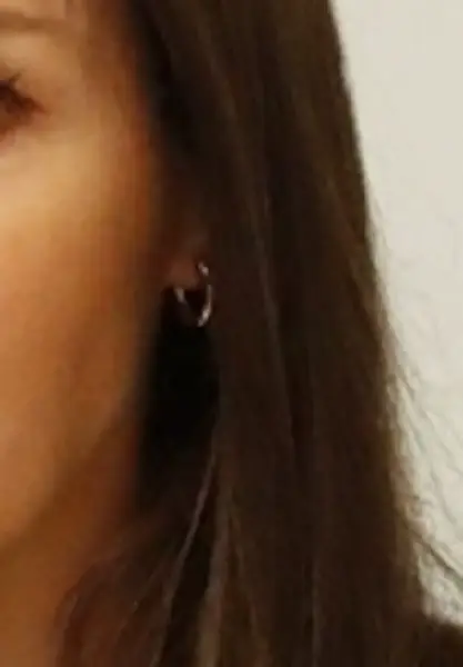 Queen Letizia wore small hoop earrings