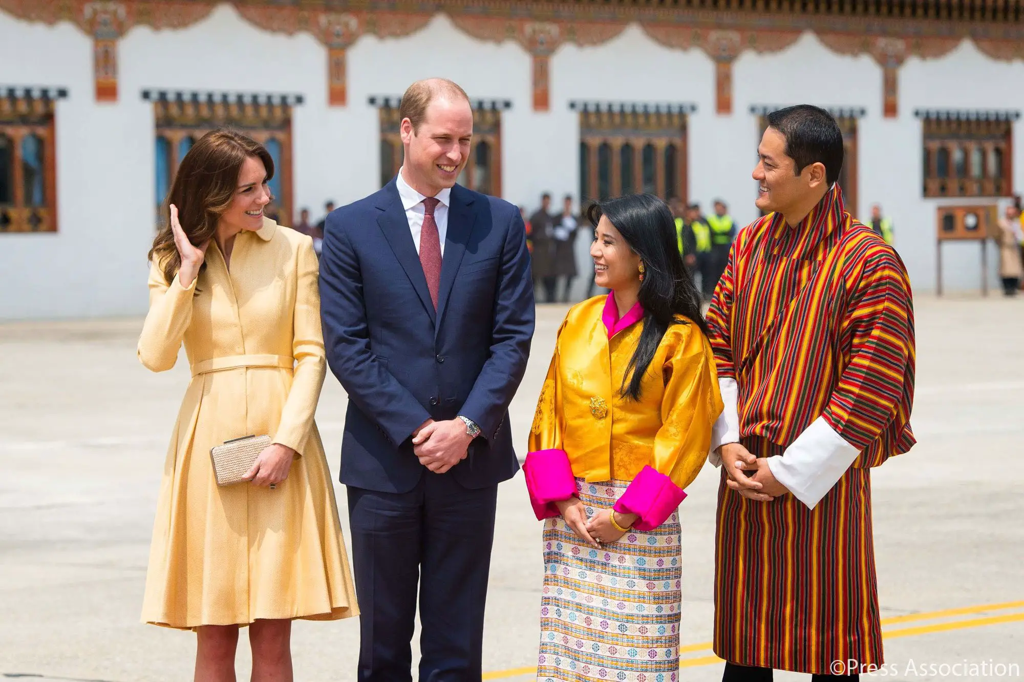 The Duke and Duchess of Cambridge arrived in Bhutan for Royal Tour in April 2016