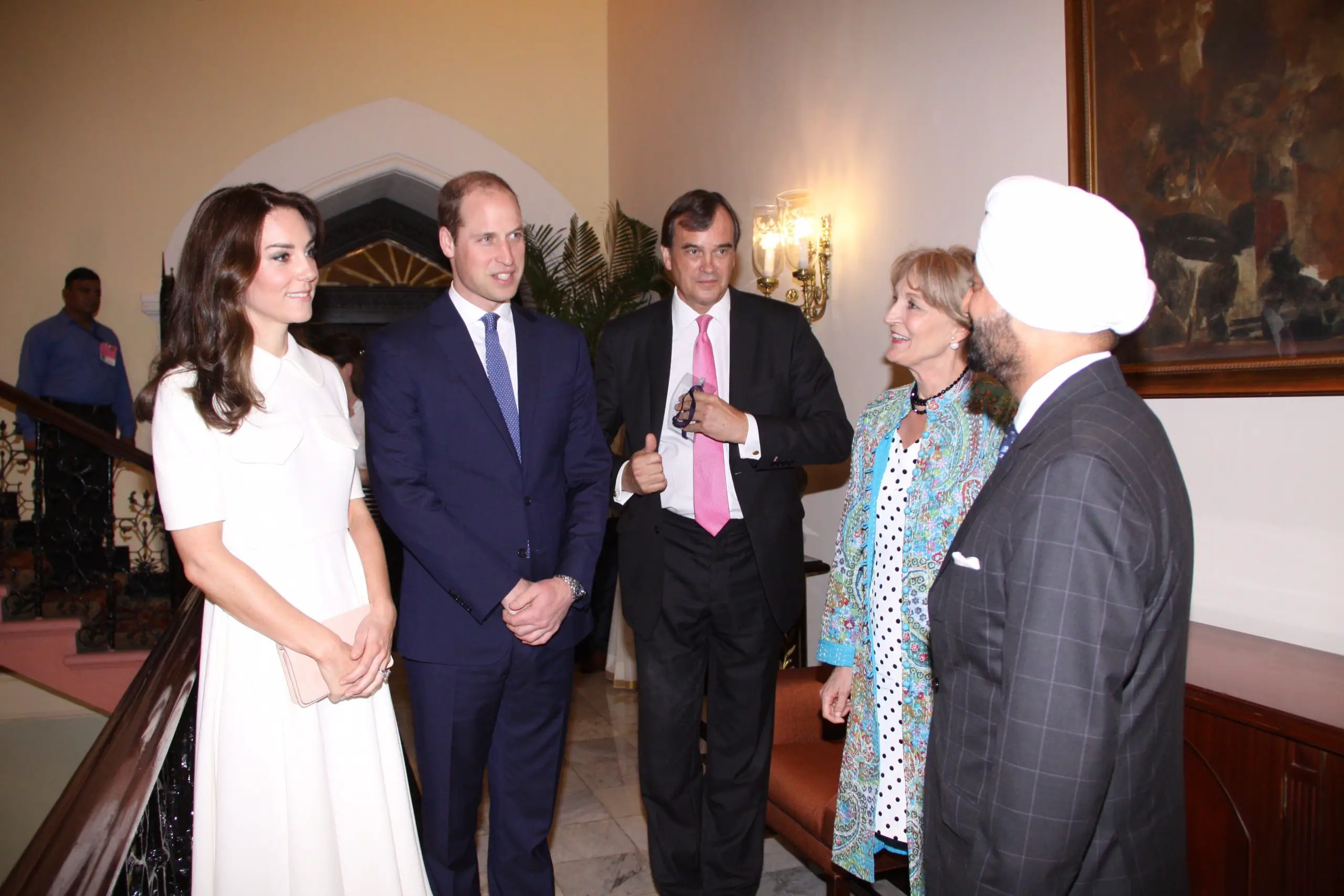 The Duke and Duchess of Cambridge left Taj Mahal hotel on day 2 of the India visit