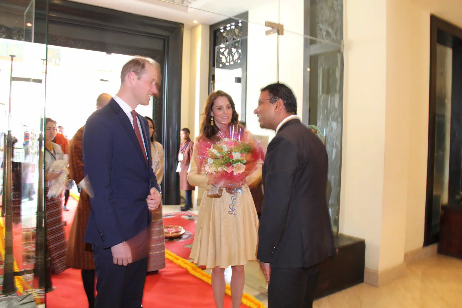 The Duke and Duchess of Cambridge arrived in Bhutan for Royal Tour