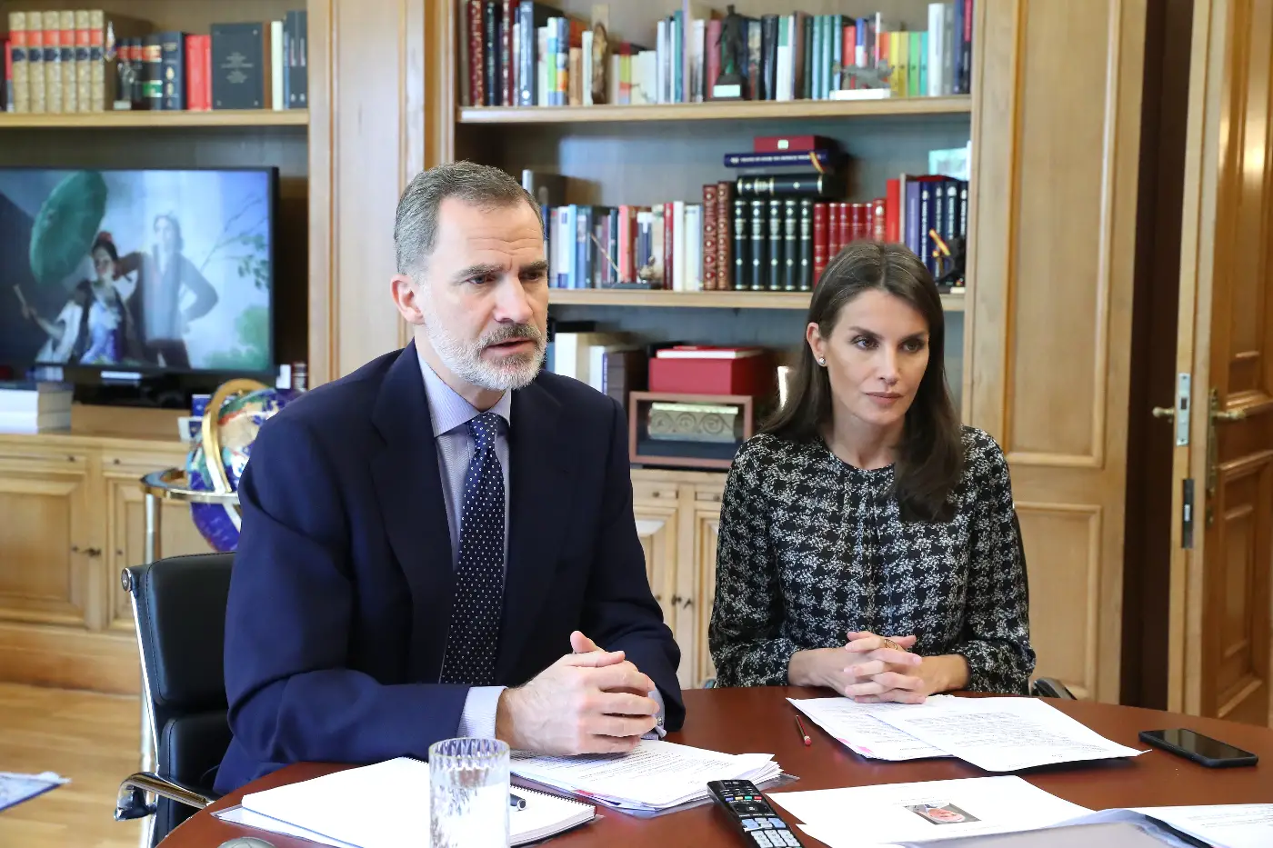 Felipe and Letizia talked to the Spanish Tourism Council
