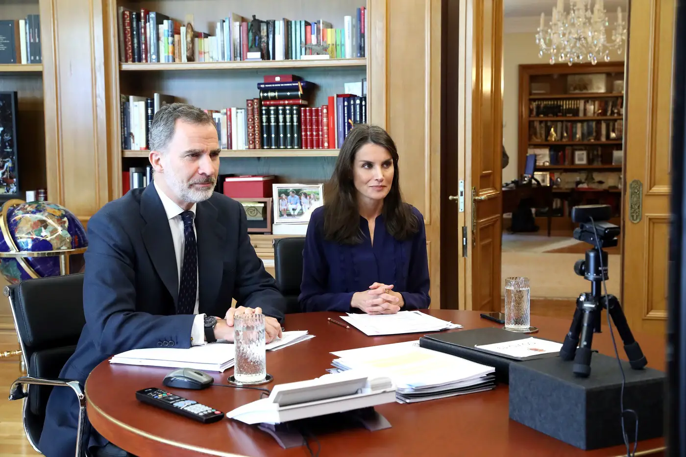 King Felipe and Queen Letizia in meeting with ANECOOP