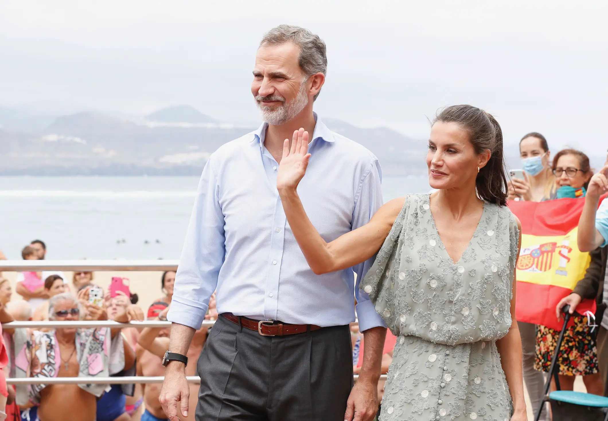 King Felipe and Queen Letizia of Spain visited Canary Islands