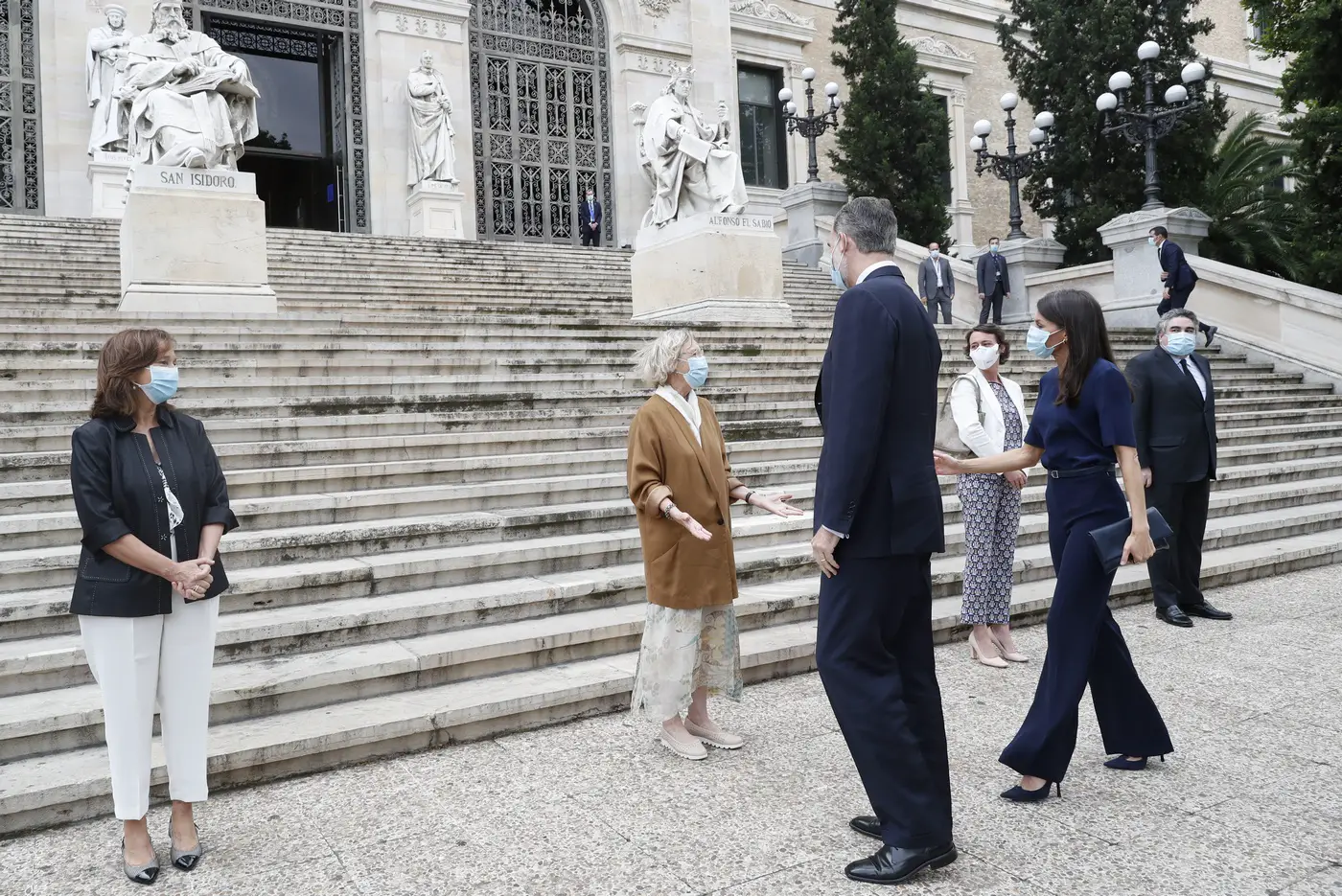 King Felipe and Queen Letizia of Spain visited National Library